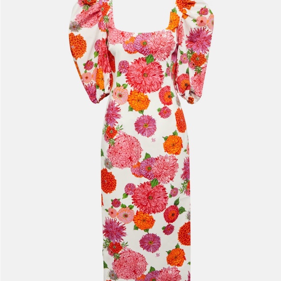 LA DoubleJ Dresses & Skirts - LA DOUBLEJ Sizzler floral cotton-blend midi dress (NWT)